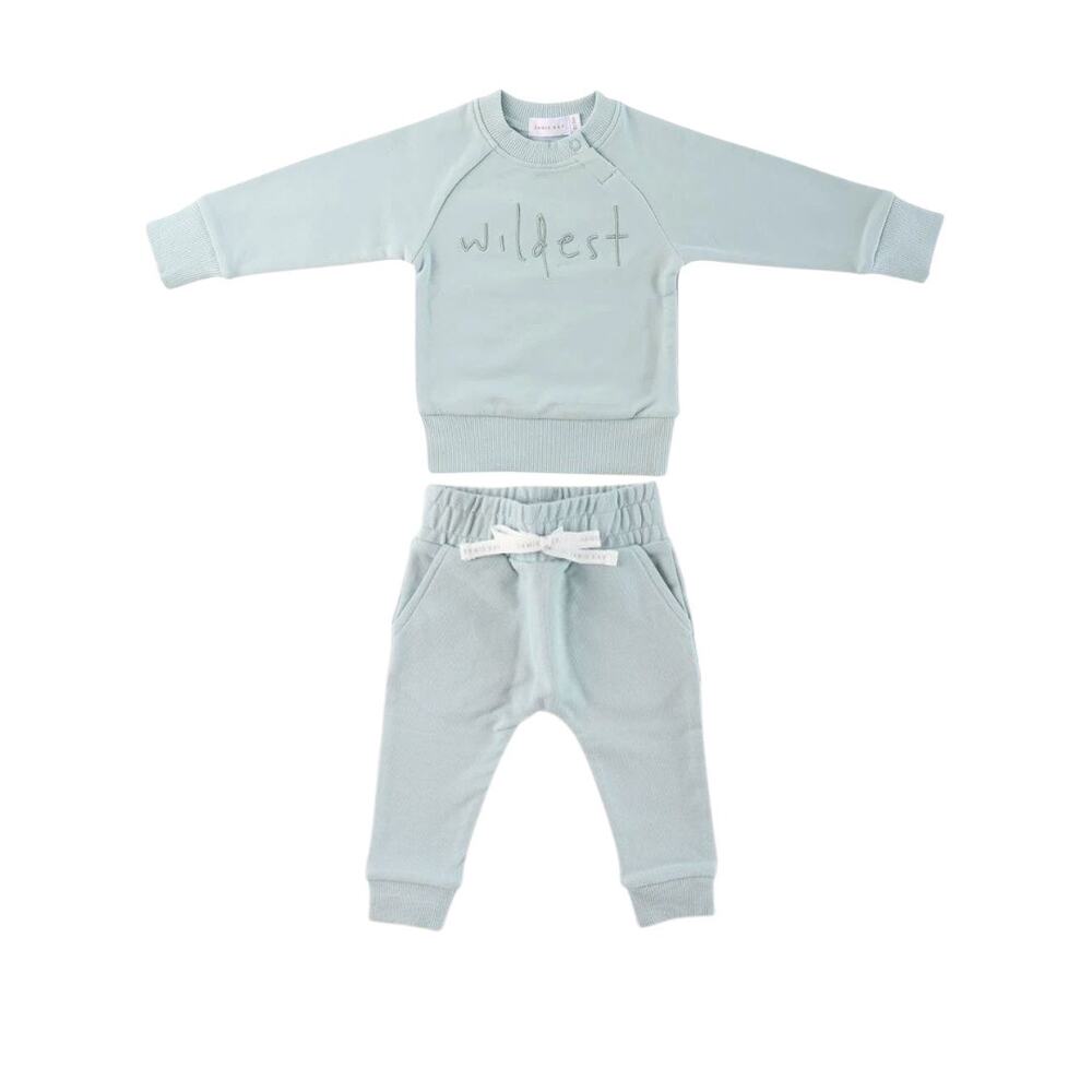 Jamie Kay Wildest Sweatshirt & Sweatpants Outfit Set Blue Size 8Y